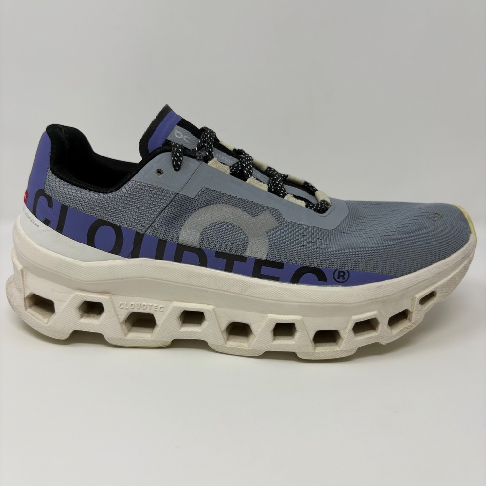 On Cloudmonster Women's Size 9.5 Blue White Running Shoes (61.97784)